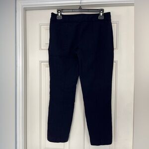 Tory Burch Navy Wool Dress Pants Side Zip‎ Unlined